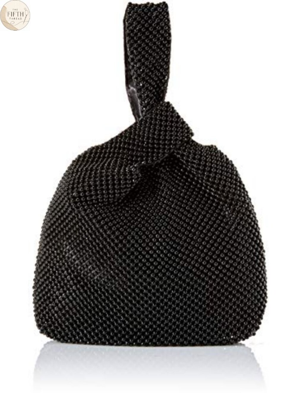 Mesh Evening Pouch Clutch with Ring Handles Formal Wedding Bag